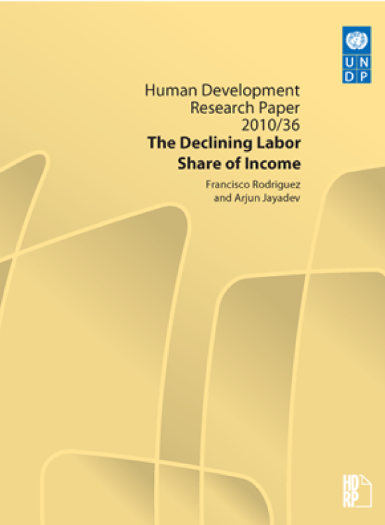 Publication report cover: The Declining Labor Share of Income