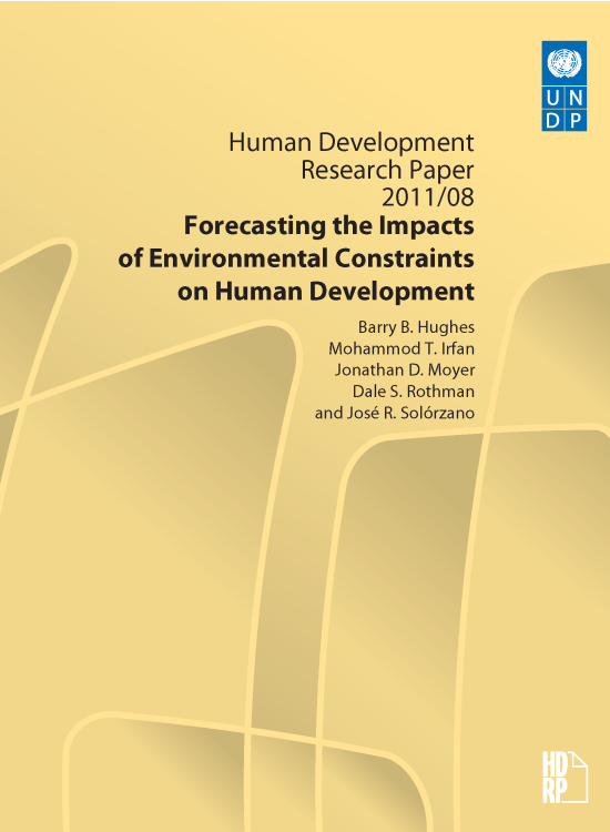 Publication report cover: Forecasting the Impacts of Environmental Constraints on Human Development