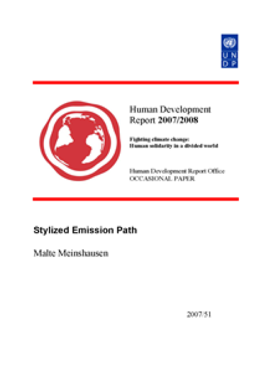 Publication report cover: Stylized Emission Path