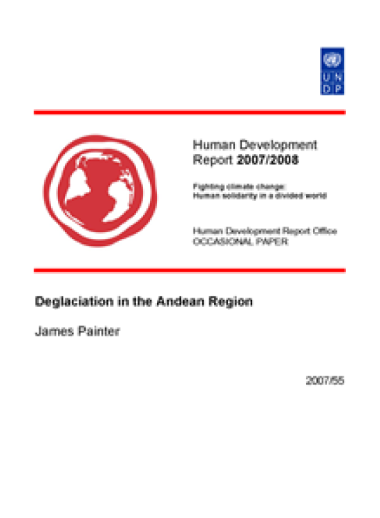 Publication report cover: Deglaciation in the Andean Region