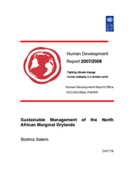 Publication report cover: Sustainable Management of the North African Marginal Drylands