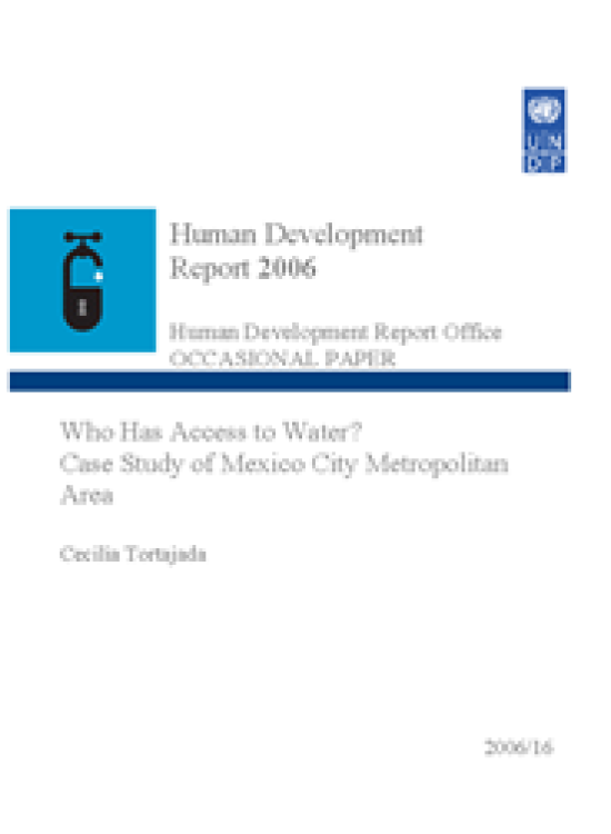 Publication report cover: Who Has Access to Water?