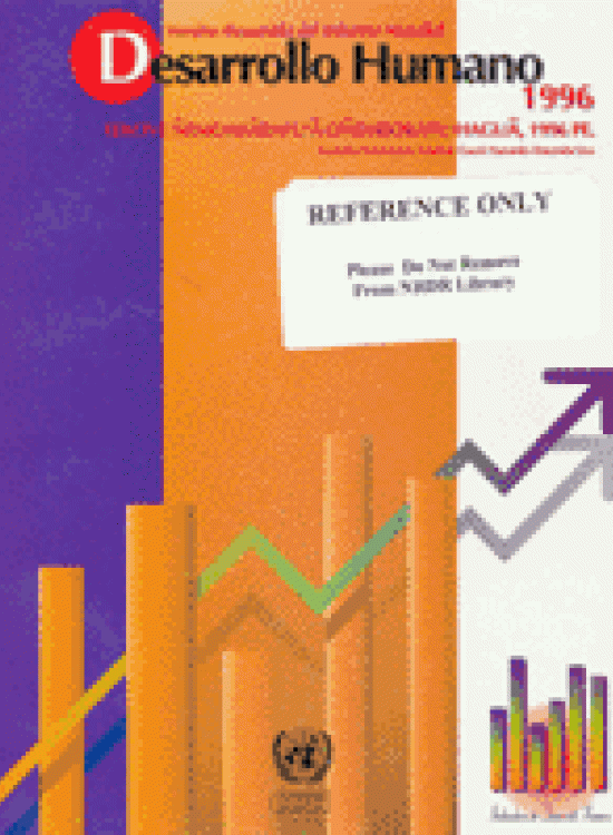 Publication report cover: General Human Development Report: Paraguay 1996