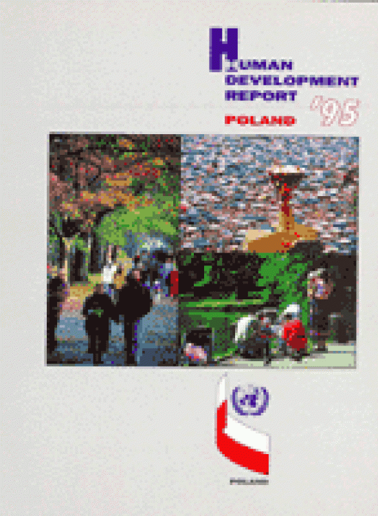 Publication report cover: General Human Development Report: Poland 1995