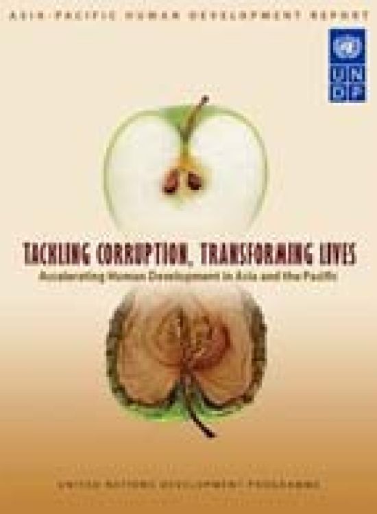 Publication report cover: Tackling Corruption, Transforming Lives