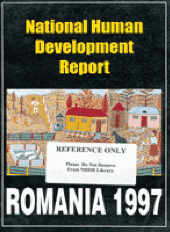 Publication report cover: Social Cohesion and Poverty Romania 1997