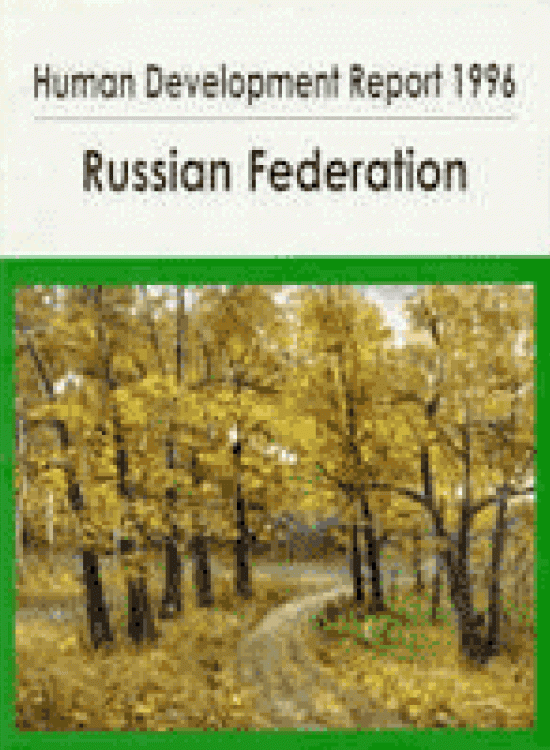 Publication report cover: Social Cohesion: Russian Federation 1996