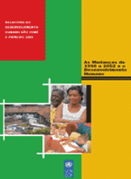 Publication report cover: Rapport National sur le Developpment Humain