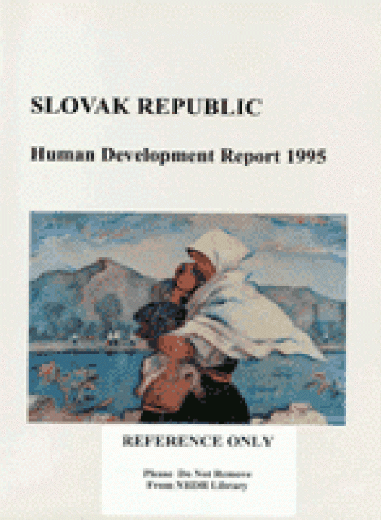 Publication report cover: General Human Development Report: Slovak Republic