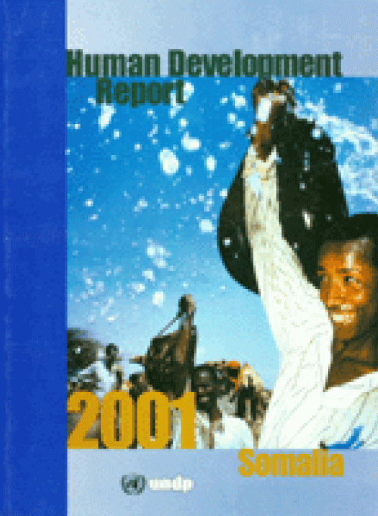 Publication report cover: Human Rights and Governance Somalia 2001