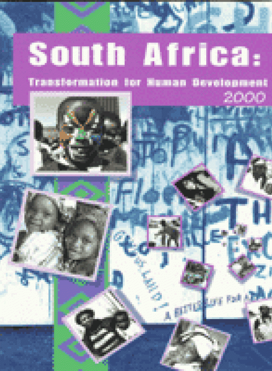 Publication report cover: Transformation for Human Development South Africa