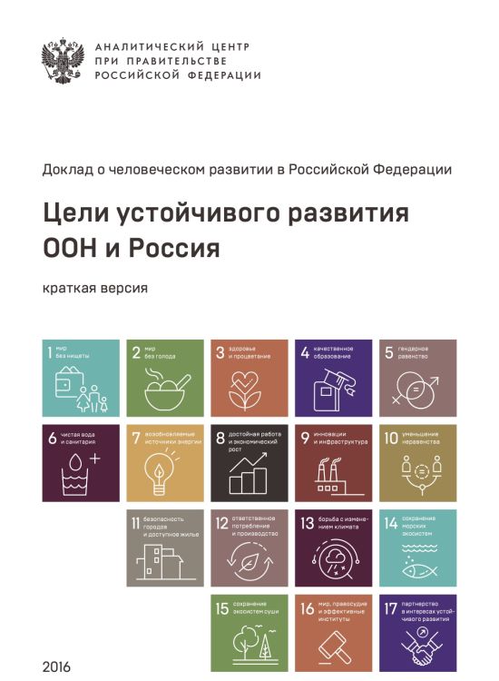 Publication report cover: National Human Development Report Russian Federation: 2016