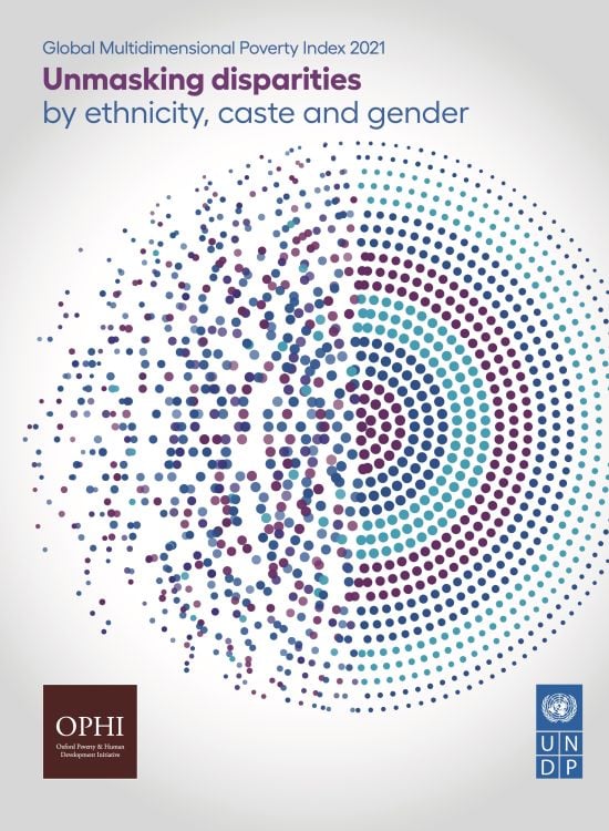 Publication report cover: 2021 Global Multidimensional Poverty Index (MPI)
