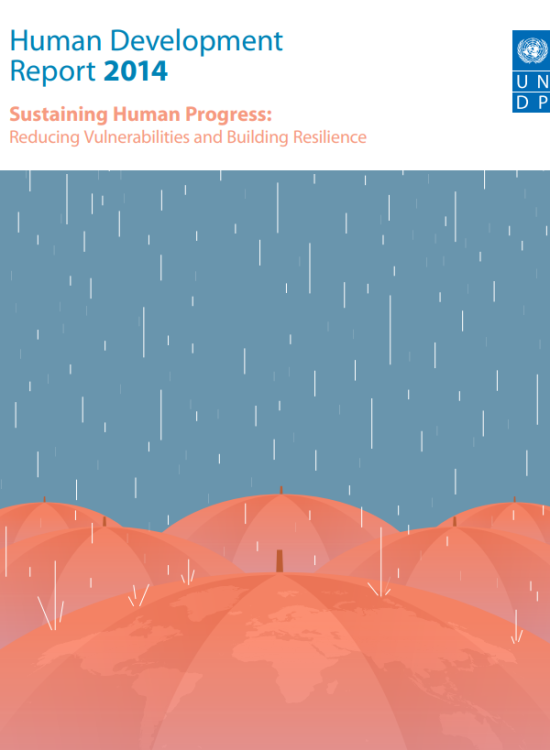 Publication report cover: Human Development Report 2014