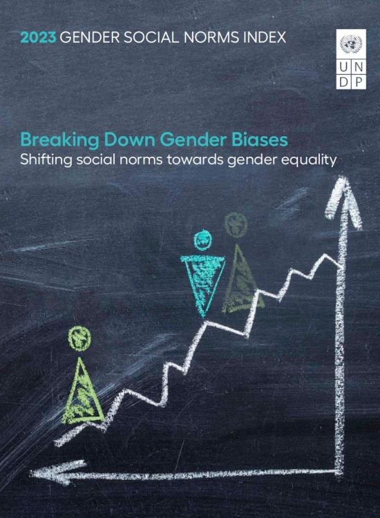 Publication report cover: 2023 Gender Social Norms Index (GSNI)
