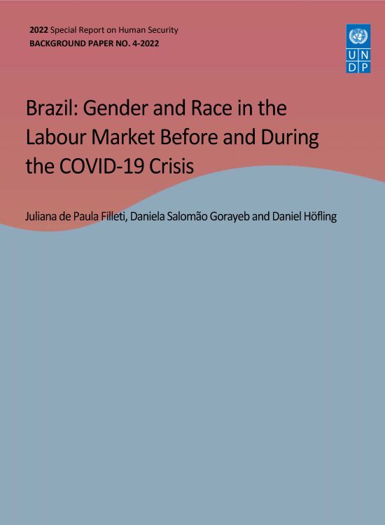 Publication report cover: Brazil: Gender and Race in the Labour Market Before and During the COVID-19 Crisis