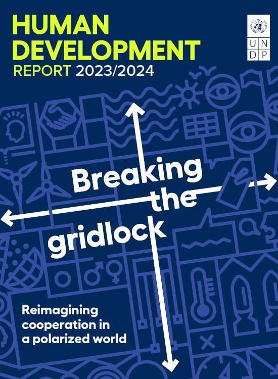 Publication report cover: Human Development Report 2023-24