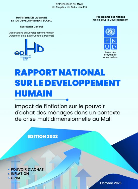 Publication report cover: Impact De L'inflation sur le Pouvoir D'achat Des Menages Dans un Contexte de Crise Multidimensionnelle