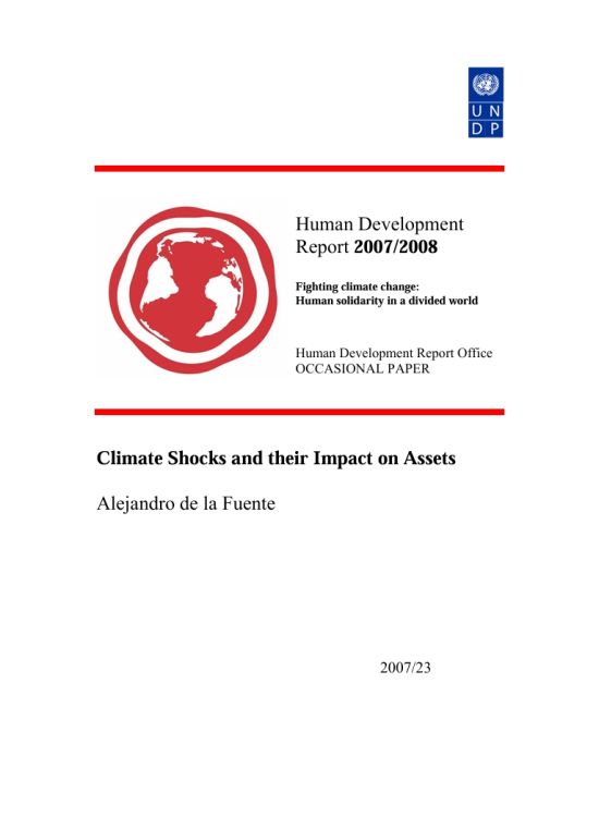 Publication report cover: The Impact of Natural Disasters on Children Morbidity in Rural Mexico