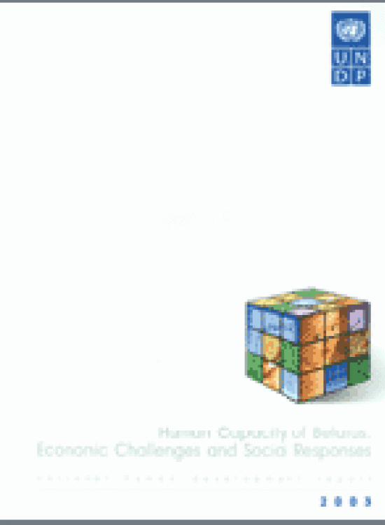 Publication report cover: Human Capacity of Belarus: Economic Challenges & Social Responses