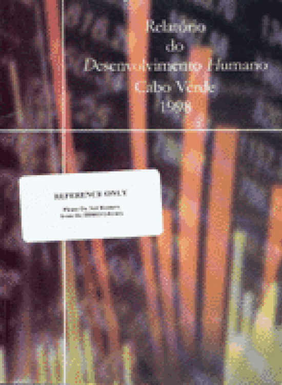 Publication report cover: General Human Development Report Cape Verde 1998