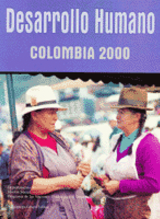 Publication report cover: Human Rights and Human Development Colombia