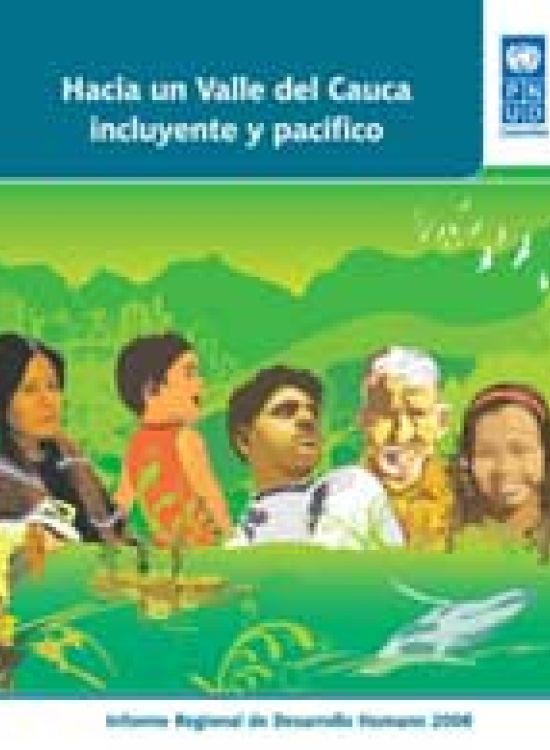 Publication report cover: Hacia un Valle del Cauca incluyente y pacífico