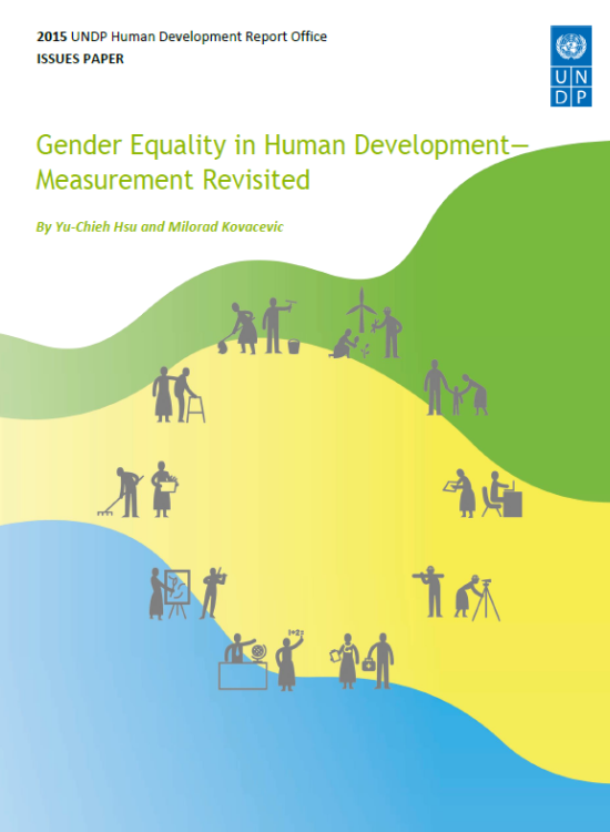 Publication report cover: Gender Equality in Human Development – Measurement Revisited