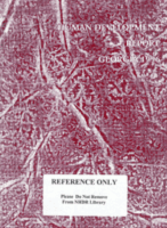 Publication report cover: General Human Development Report Georgia - 1996