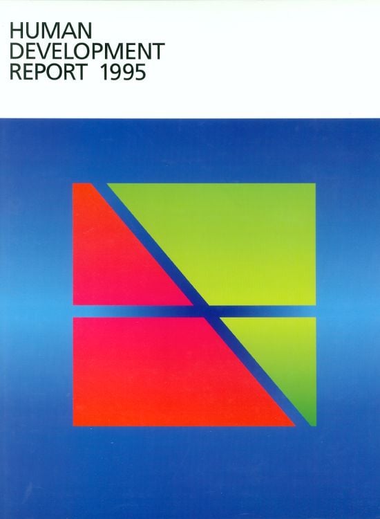 Publication report cover: Human Development Report 1995
