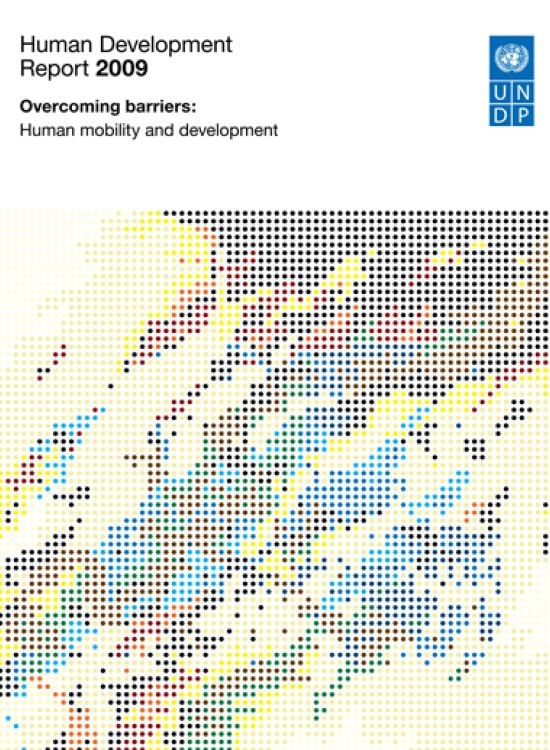Publication report cover: Human Development Report 2009