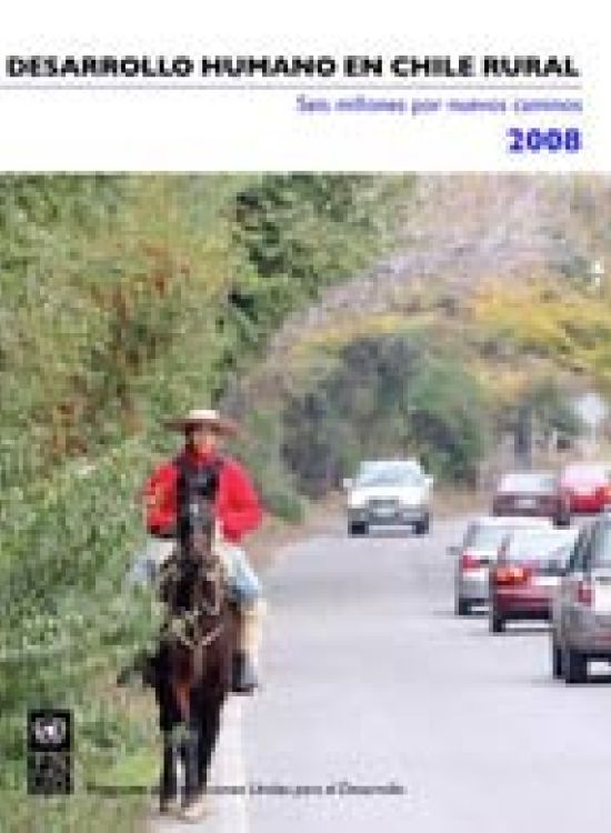 Publication report cover: Desarrollo Humano en Chile Rural