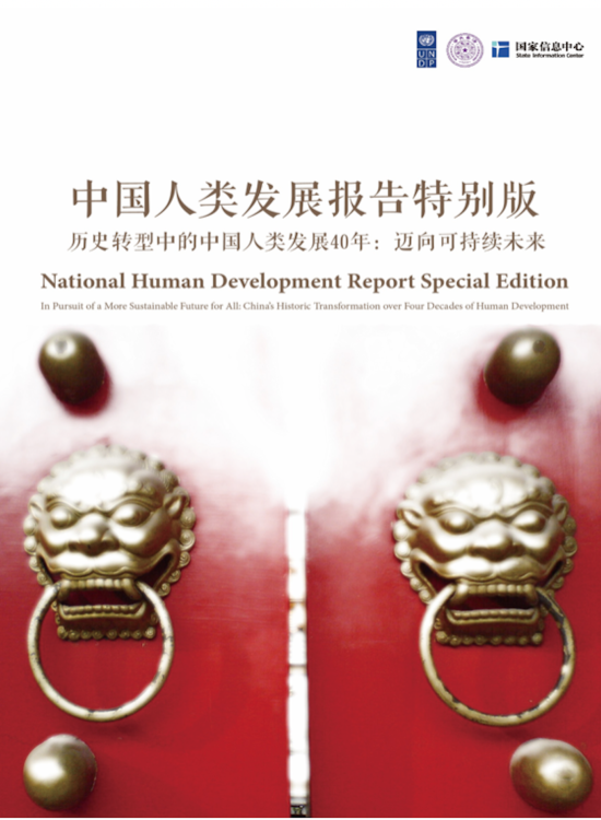 Publication report cover: National Human Development Report 2019: China
