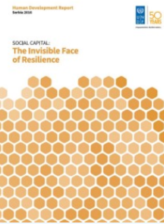 Publication report cover: Serbia - NHDR 2016: Social Capital, The Invisible Face of Resilience 
