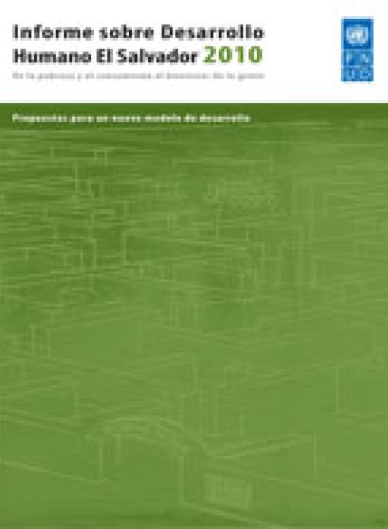 Publication report cover: El Salvador 2010: Lineaminentos para un nuevo modelo de desarrollo
