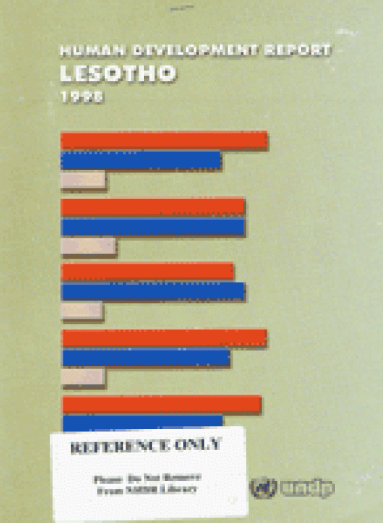 Publication report cover: General Human Development Report Lesotho