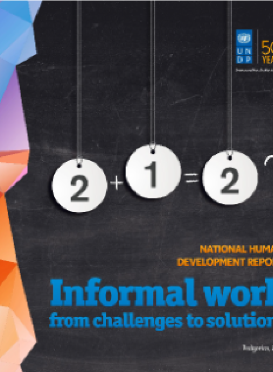 Publication report cover: National Human Development Report 2016 "Informal work: from challenges to solutions"