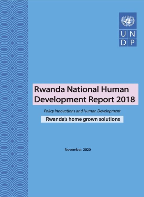 Publication report cover: National Human Development Report 2020: Rwanda