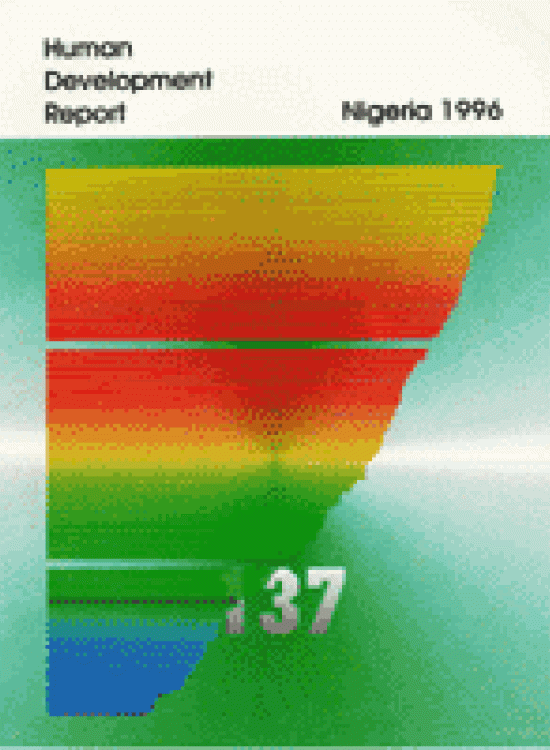 Publication report cover: General Human Development Report: Nigeria 1996