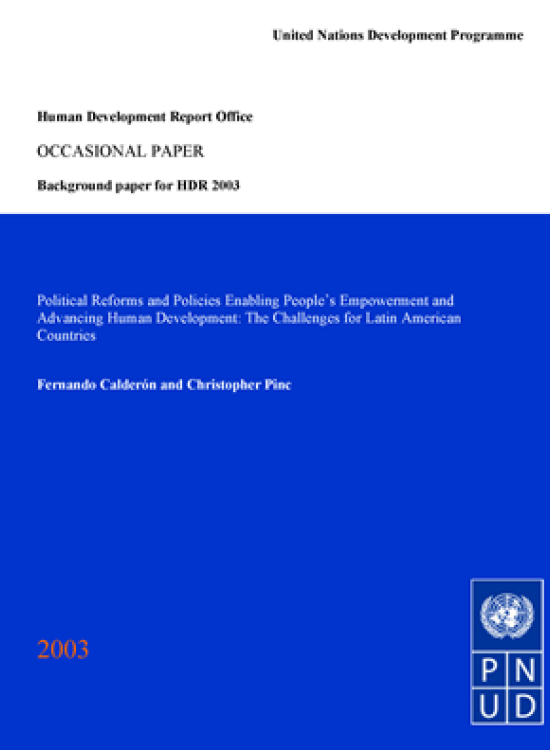 Publication report cover: Political Reforms and Policies Enabling People’s Empowerment and Advancing Human Development