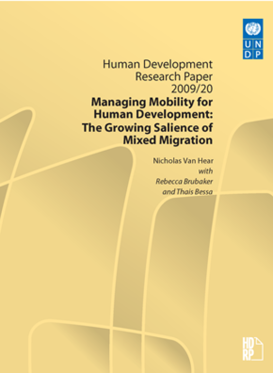 Publication report cover: Managing Mobility for Human Development