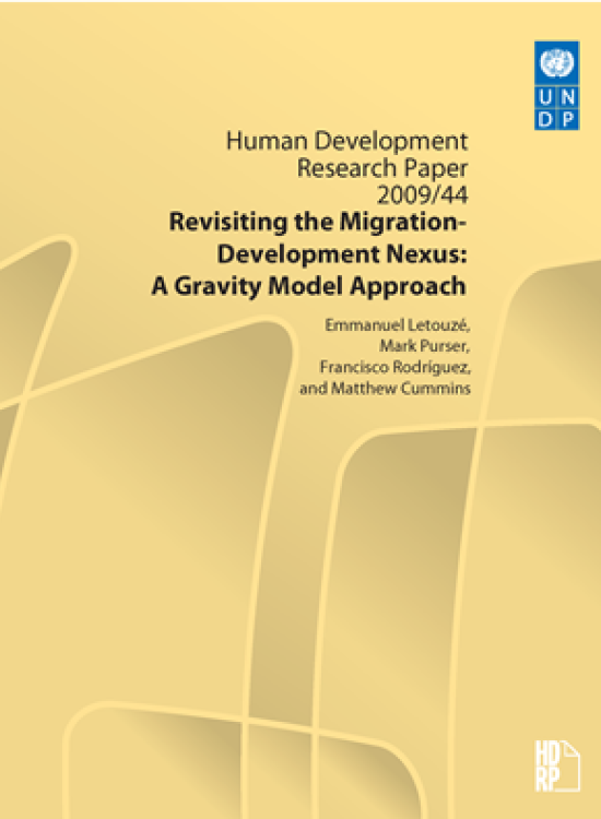 Publication report cover: Revisiting the Migration- Development Nexus