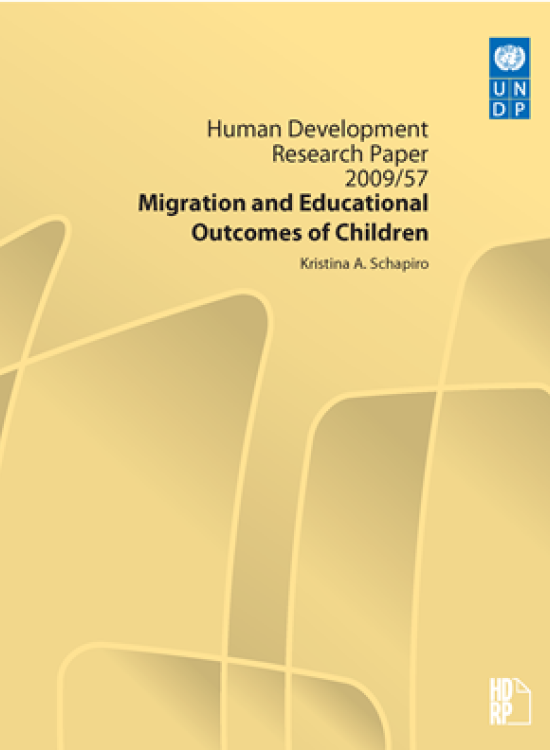 Publication report cover: Migration and Educational Outcomes of Children