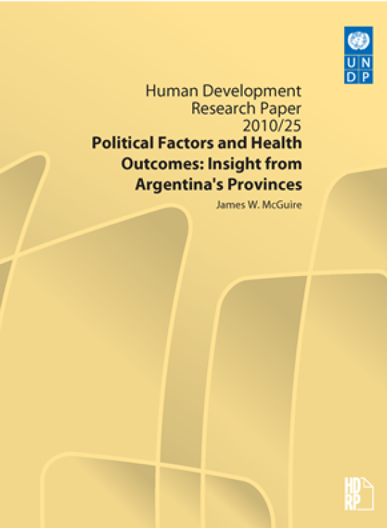Publication report cover: Political Factors and Health Outcomes