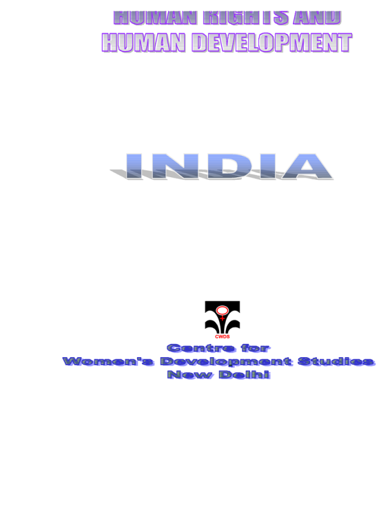 Human Rights And Human Development In India | Human Development Reports