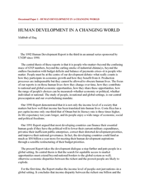 research articles on human development