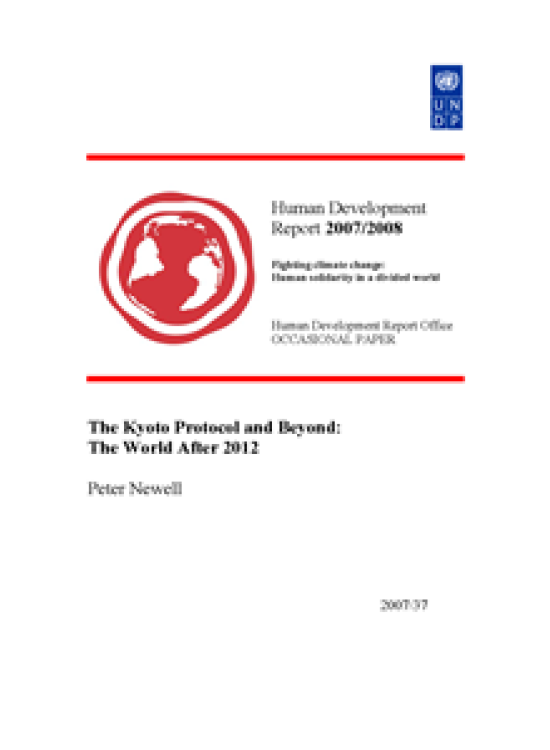 The Kyoto Protocol and Beyond Human Development Reports