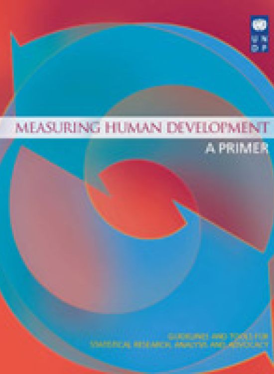 Publication report cover: Measuring Human Development: A Primer