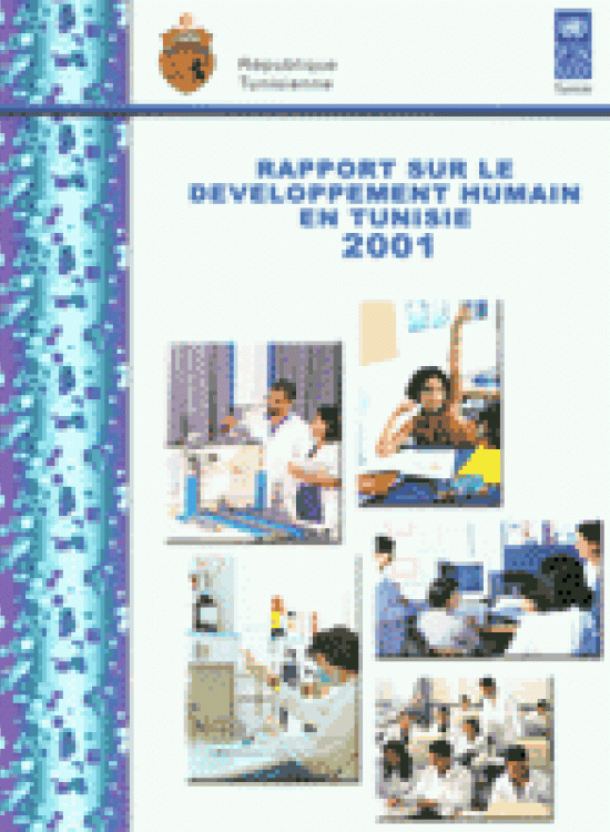 Publication report cover: Health, Education & Employment Tunisia 2001