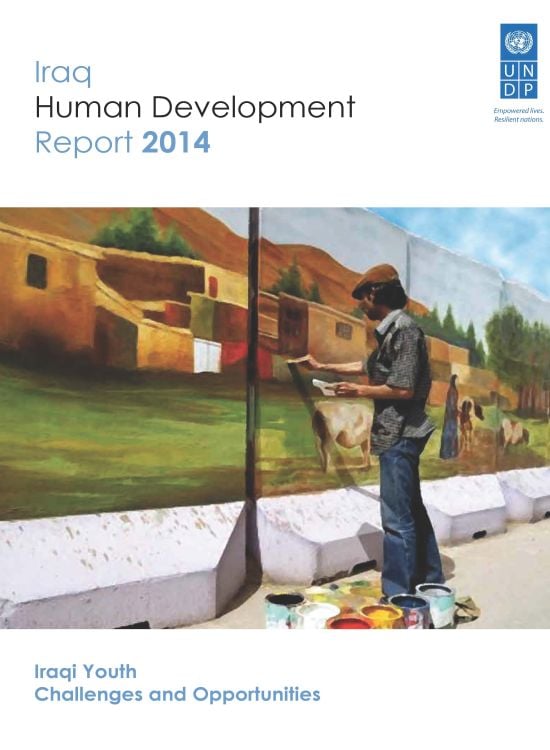 Publication report cover: Iraq Human Development Report 2014